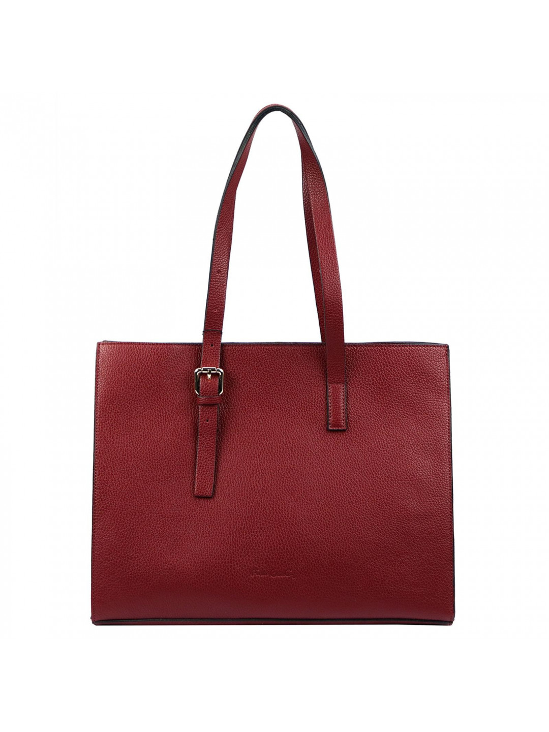 Dámská kožená kabelka Pierre Cardin Leonas – vínová